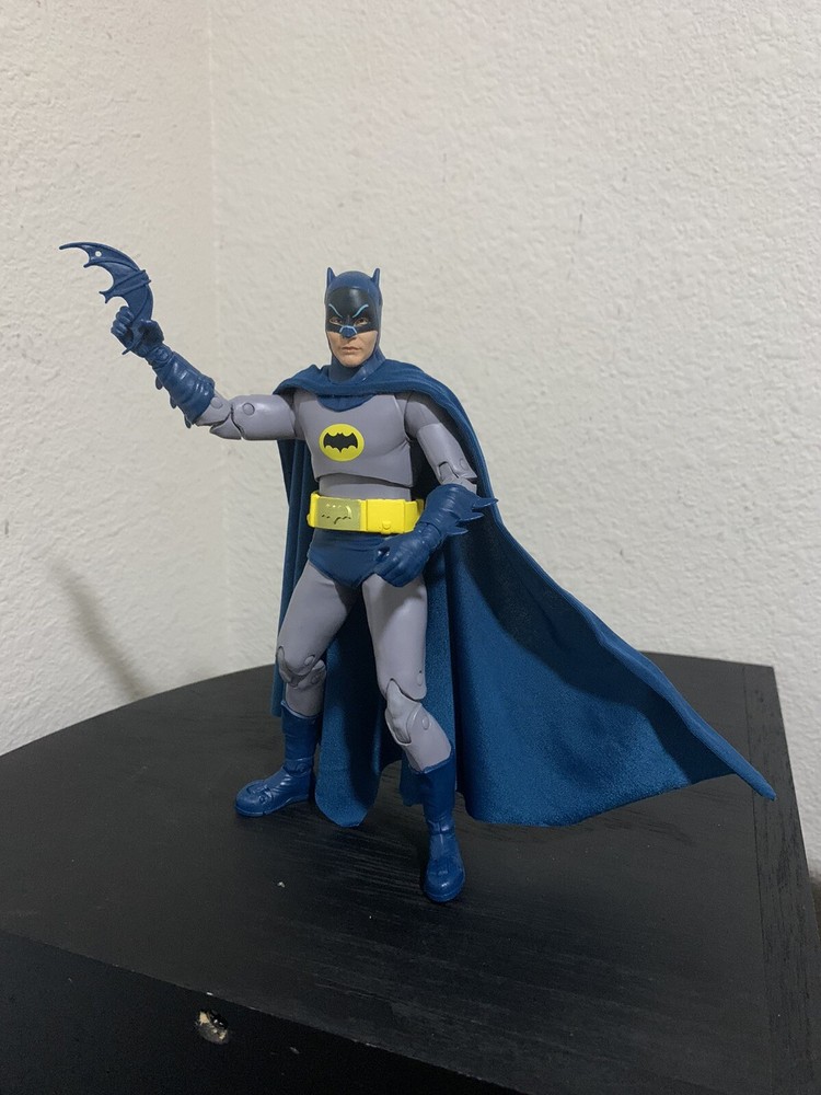 Custom Mcfarlane Batman 66 Adam West Cloth Wired Cape 1/12 NOT FIGURE