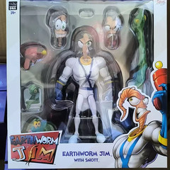 Original Earthworm Jim 2.0 PDNA 1/12 Psy Crow Bob the Killer Action Figure Worm