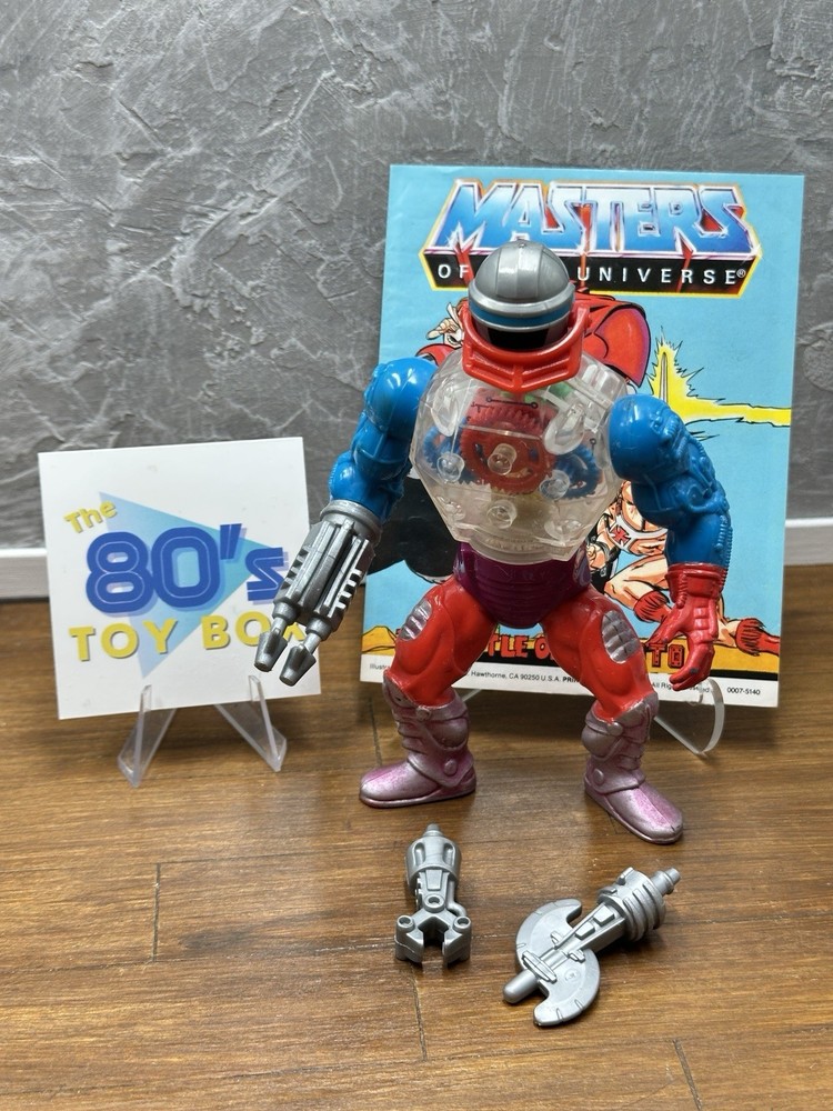 Roboto 100% Complete He-Man Masters of the Universe MOTU 1985 Mattel Vintage