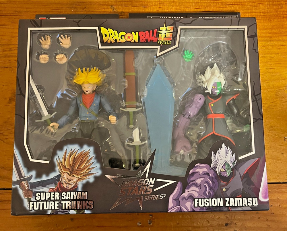 Dragon Stars Bandai Dragon Ball Super SS Future Trunks and Fusion Zamasu NIB