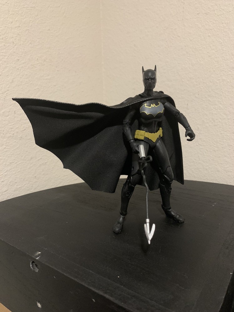 Custom Batman Batgirl CASSANDRA CAIN Leather Wired Cape Mcfarlane NOT FIGURE