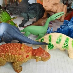Dinosaurs Action Figures Lot Jurassic Toy Collection Set Science Junk Bundle VTG