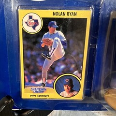 1991 MLB Starting Lineup Nolan Ryan #34 Texas Rangers Special Edition Coin Card