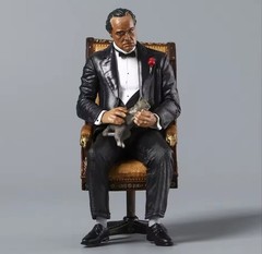 The Godfather Don Vito Corleone Action Figure 6″ Marlon Brando Statue Chair & Ca
