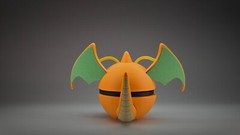 Dragonite | Themed 3D Printed Pokéball | #0149 Dragonite