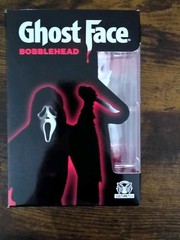 4.5″ PINK + BLOODY GHOST FACE SCREAM Bobblehead CultureFly Horror Icon Halloween