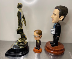 The Office Custom Michael Scott Dwight Bobble Lot, Dundee Award Rabid Wrist Band