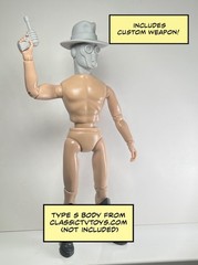 Gas Man Action Figure Head 1:9 or 1:6 Mego