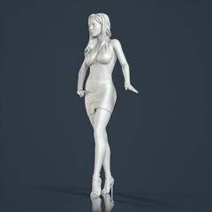 Unpainted resin figurine. Beautiful woman girl 1/18 1/24 1/43 1/32