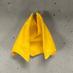 SU-MF-C-BGR: 1/12 wired short yellow cape for McFarlane Batgirl DC Knight Figure