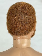Vintage 1960’s GI Joe Action Figure Red Brown Flocked Hair Fuzzy Beard Scar Read