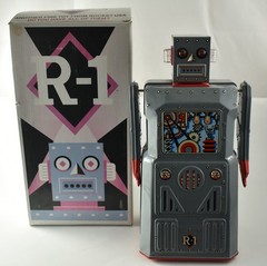 R-1 Tin Metal Robot Painted (2000) Rocket USA