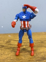 2009 Marvel Universe Captain America Action Figure 70 Years 4” Loose With Shield