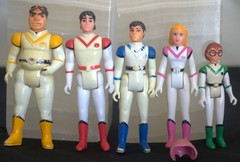 Free ship! Vintage 1984 Panosh Place Voltron 5 Lions with 5 Figures + helmet