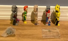 Kidrobot Transformers vs GI Joe Mini Series figures 5 PC lot Optimus, Megatron