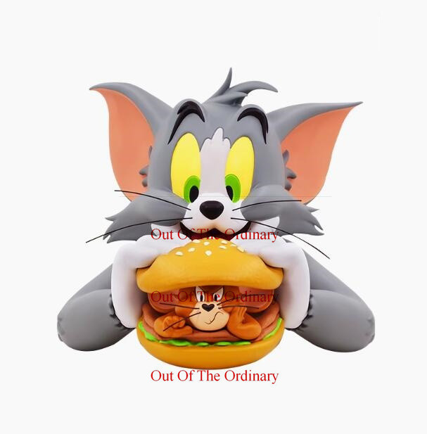 Soap Studio Cat & Mouse Hamburger Bust PVC Figure Limited Model Fashion Toys