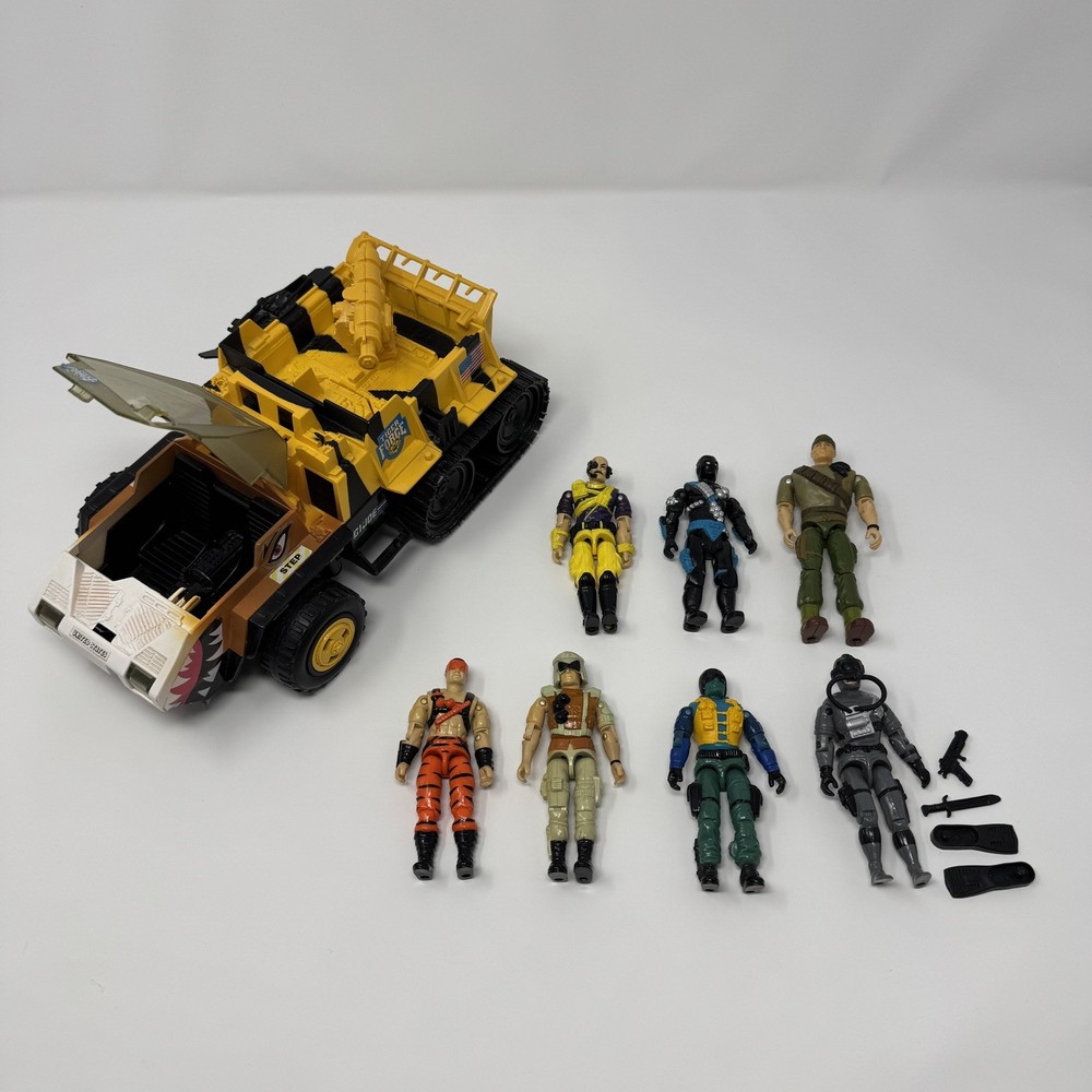 Preowned Vintage GI Joe Variety Figure Lot w/ Tiger Force Tiger Cat (INCOMPLETE)