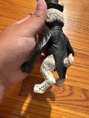 2001 American McGee Alice White Rabbit Figure Black Coat No Clock