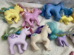 G1 My Little Pony Lot Of 12 Vintage Ponies Plus 8 Accessories MLP 1980s