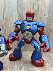 Marvel Super Hero Squad Sentinels Set Of 2 Figures Hasbro Blue Purple