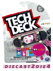 New/Sealed Tech Deck ENJOI Skateboard Panda Pink and White Rare Free Ship!