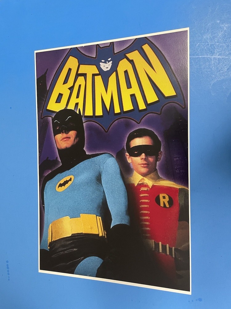 BATMAN AND ROBIN T.V. SHOW COLOR POSTER PIN UP ADAM WEST BURT WARD.