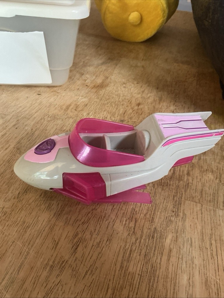 PAW Patrol Mighty Pups Charged Up SKYE Pink Deluxe Vehicle Light Sound Jet Plane