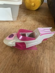 PAW Patrol Mighty Pups Charged Up SKYE Pink Deluxe Vehicle Light Sound Jet Plane