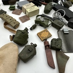 Accessories Lot 12″ GI Joe Military Guns Head Gear GI3