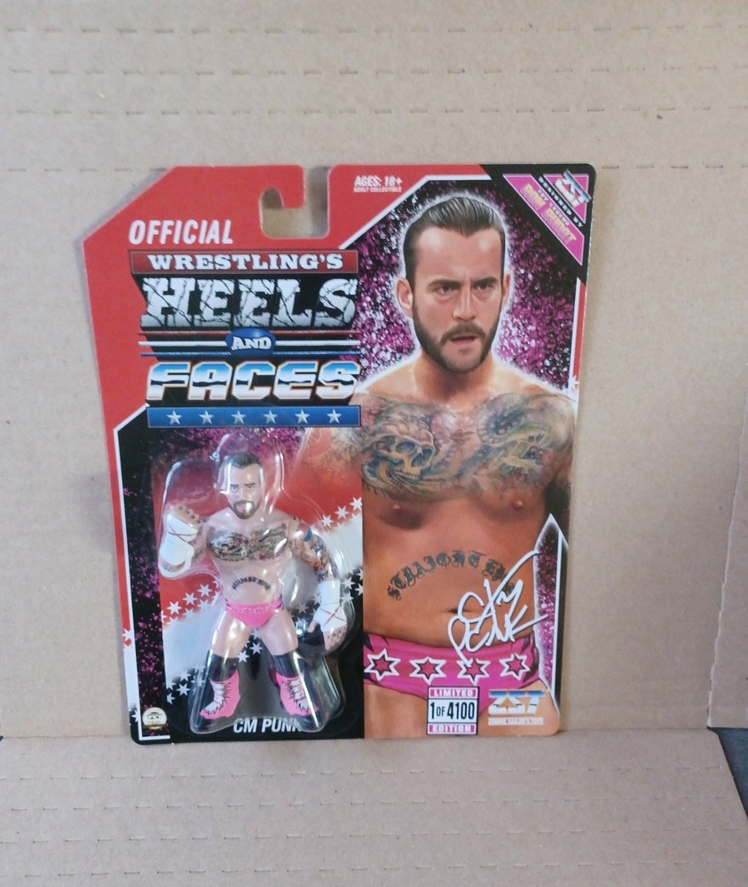 zst zombie sailor toys heels and faces pink cm punk wrestling figure misb