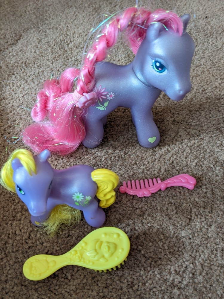 My Little Pony Petal Blossom G3 Purple Pony Super Long Glitter Mane Hair Hasbro