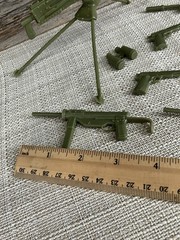 Marx 1960s Stony Smith 11 pcs- 3 machine guns, 5 rifles, 2 pistols, GI JOE 12″