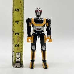 Power Rangers Bandai Beetleborg Black Yellow Beetle Borg Action Figure 1995 Read