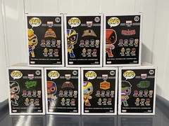 Marvel Lucha Libre Funko Pop! Vinyl #6-#12 FULL SET of 7 + Pop Protectors