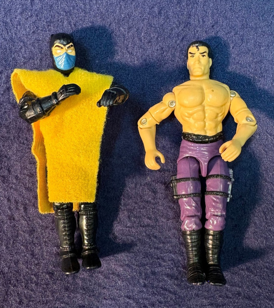 MORTAL COMBAT,1991 Hasbro action figures,2,4 inch characters.