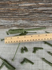 Marx 1960s Stony Smith 11 pcs- 3 machine guns, 5 rifles, 2 pistols, GI JOE 12″