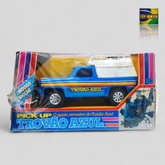 SEALED GLASSLITE BRAZIL BLUE THUNDER TROVÃO AZUL PICK-UP VEHICLE NIB 1980s