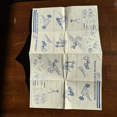 Vintage GI Joe Cobra ARAH Large Set Of Original Blueprints Canadian Released