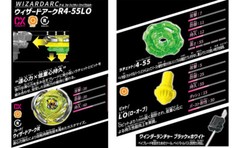 Takara Tomy Beyblade X CX-02 Starter WizardArc R4-55LO US Seller