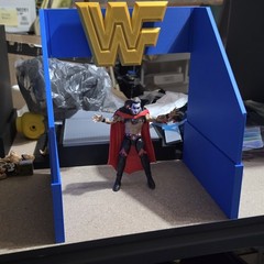 WWE Mattel Elite 90s Entrance Blue Version Accessory Diorama