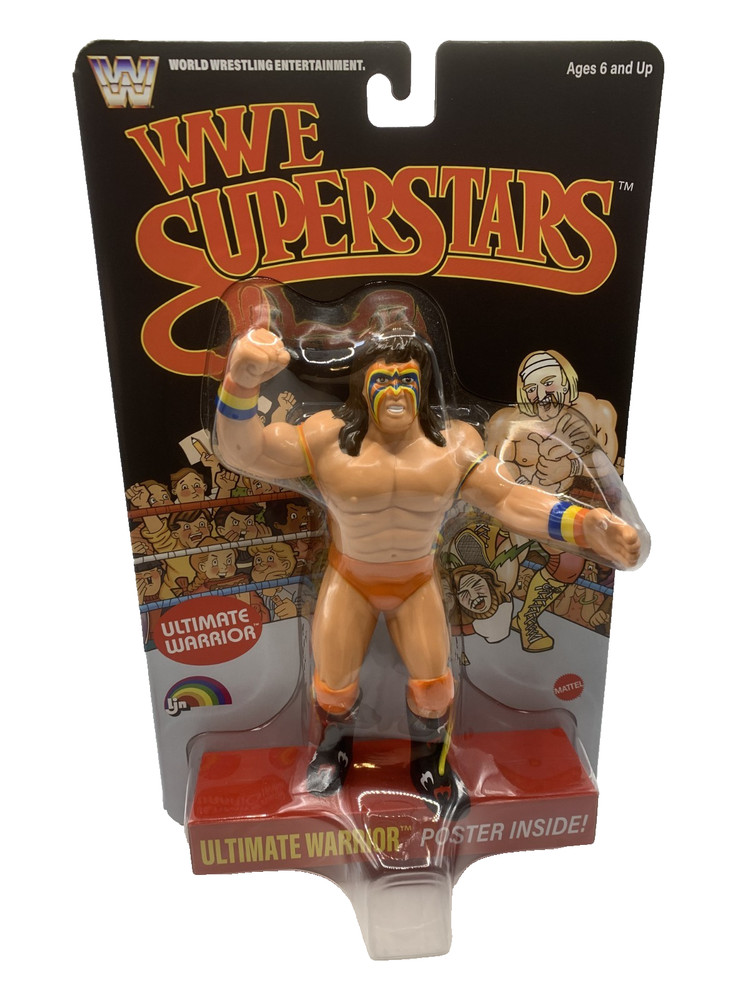 WWE Superstars LJN Ultimate Warrior on Black Card