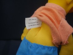 Vintage 1990 Bart Simpson 8″ Plush Doll The Simpsons Toy Figure NBC Studio Tour