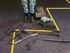 GI Joe Cobra BlackMajor Action Figure PYTHON PATROL “LIGHTNING” Relampago Set