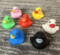 Rubber Duck Mini Lot Of 7 Decor Car Home Office Cute Ornament Cute Ducky 1.25 in