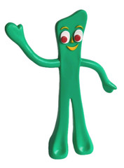 Vintage Prema Toy Gumby Figure 5 1/2 inch Green Bendable Figure