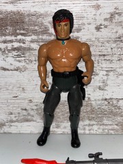 Vintage 1985 Coleco Rambo Force of Freedom Action Figure w/ Weapons Incomplete