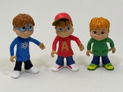 Alvin and the Chipmunks 2016 Action Figure 3 Lot Set Fisher Price Theodore Simon