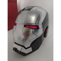 AUTOKING Iron Man Helmet MK5 1:1Wearable Voice Control Cosplay Mask Matte Silver