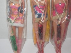 Vintage KO Clone Blow Mold Parachute Toy Action Figure Fashion Doll Lot 11″ NIP