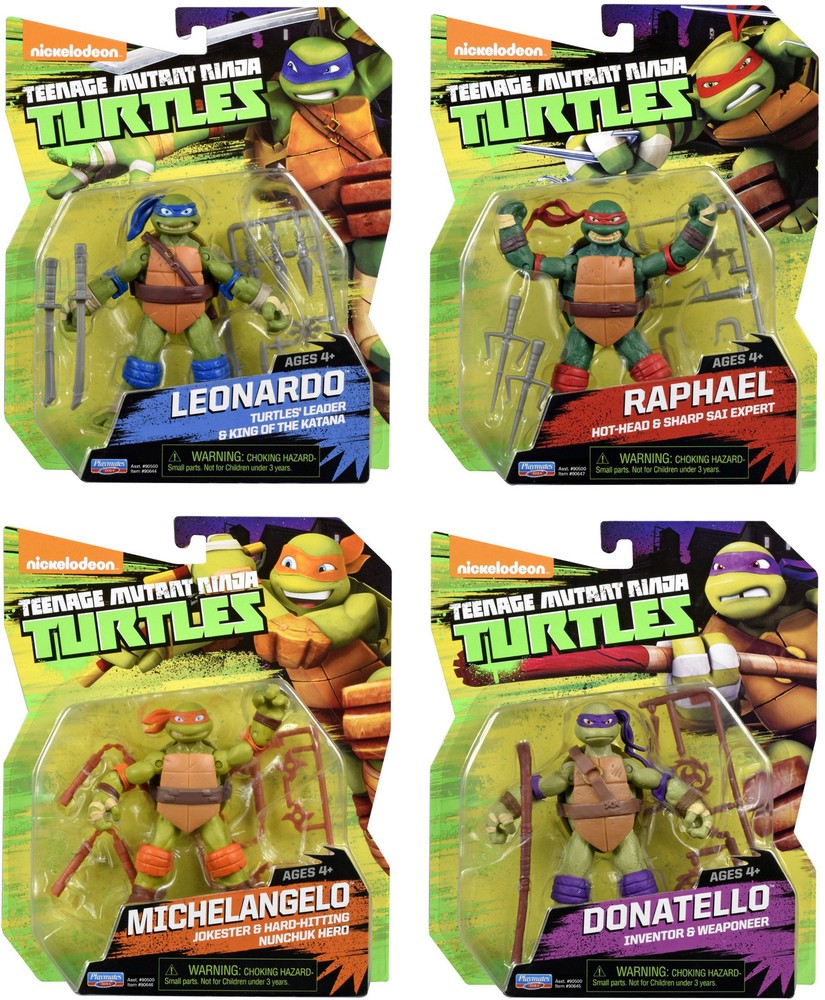 TEENAGE MUTANT NINJA TURTLES “REDECO” COMPLETE ACTION FIGURE SET OF 4 (TMNT)